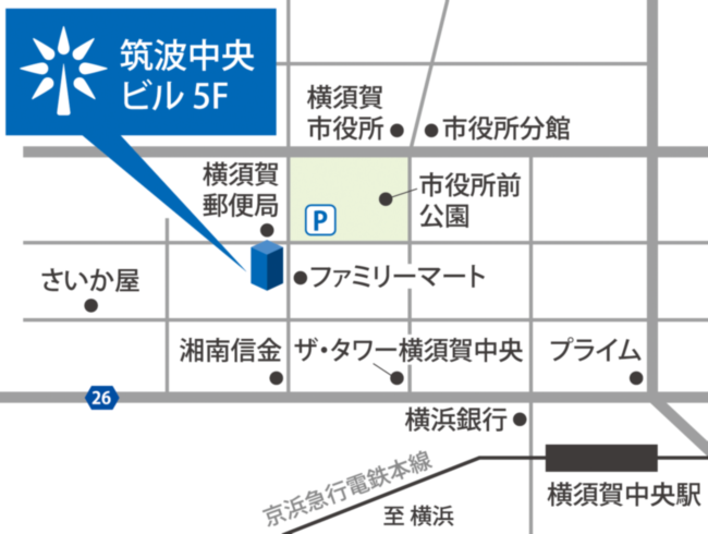 横須賀事務所地図